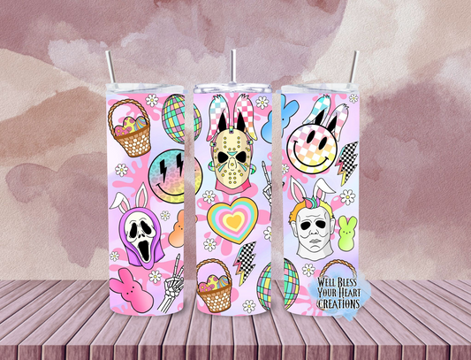 Horror Easter Inspired |Skinny Tumbler 20oz