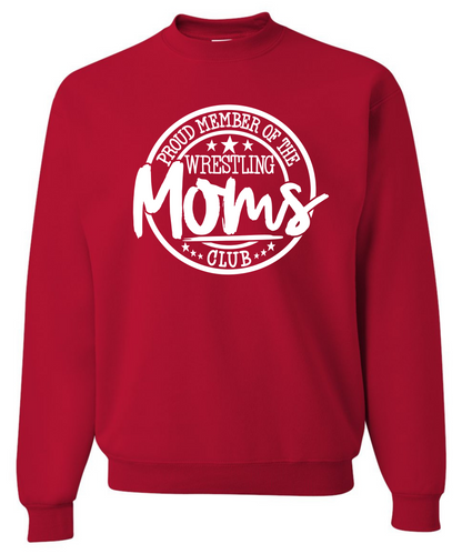 Wrestling Moms Club *Front Design* |Crewneck