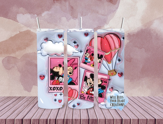 Mickey&Minnie Valentines Inspired |Skinny Tumbler 20oz