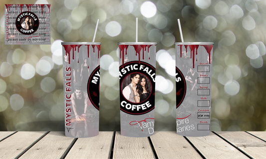 The Vampire Diaries Inspired |Skinny Tumbler 20oz