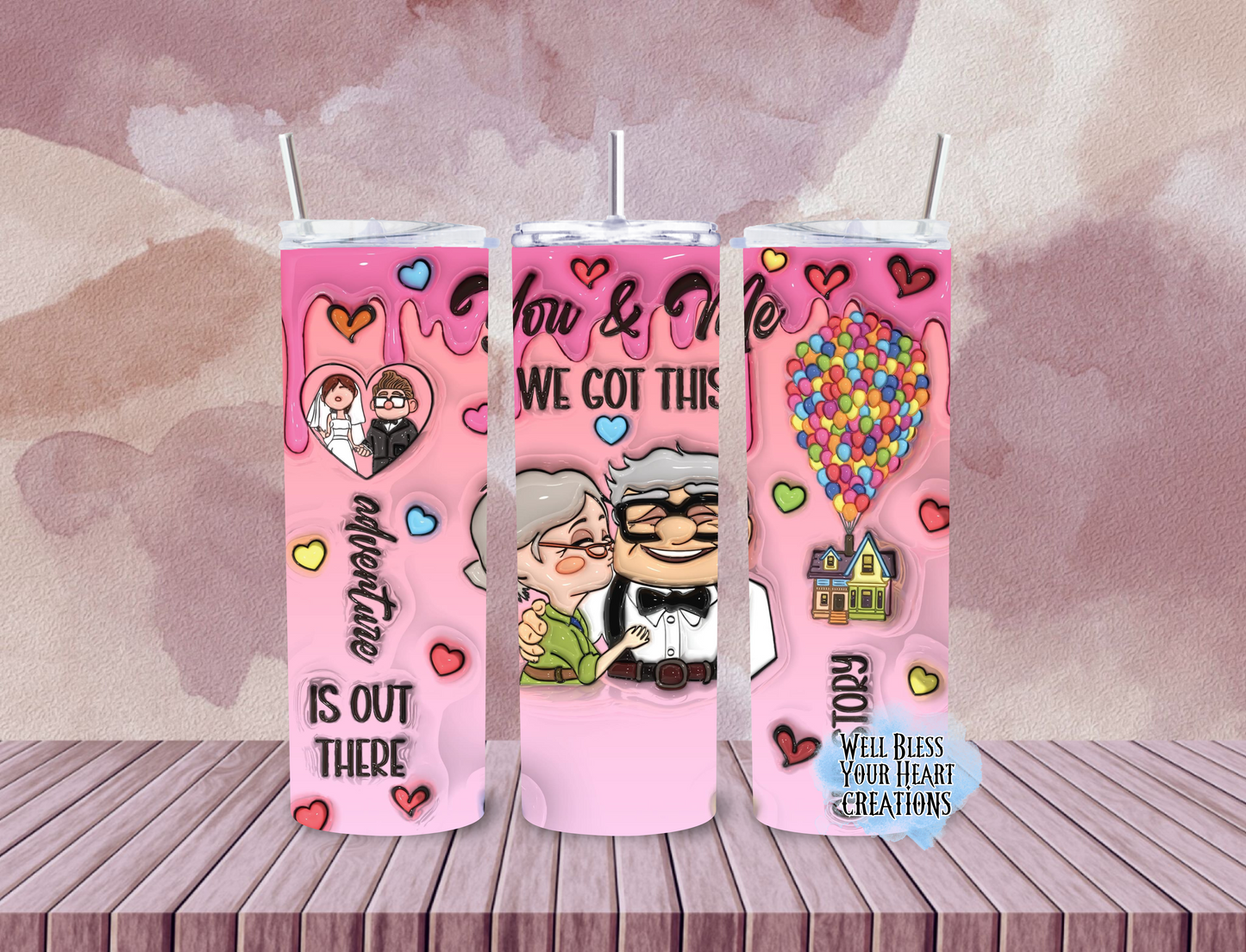 UP We Got This Valentines Inspired |Skinny Tumbler 20oz