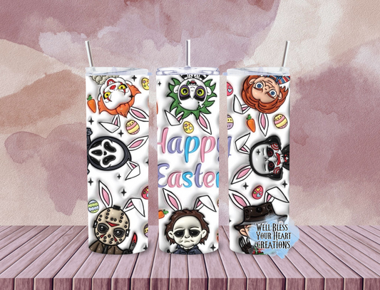 Horror Happy Easter Inspired |Skinny Tumbler 20oz