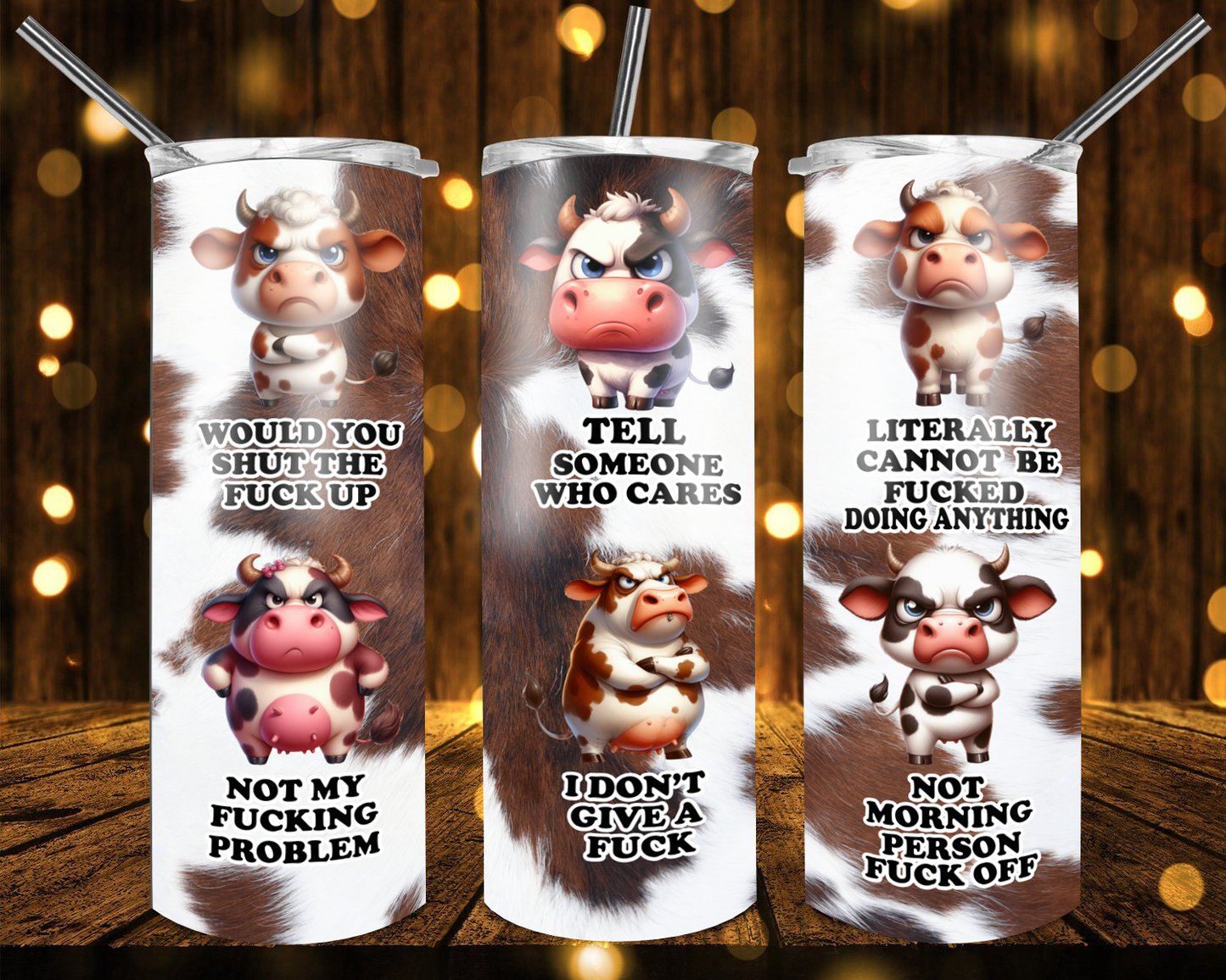 Funny Cow | Skinny Tumbler 20oz and 30oz