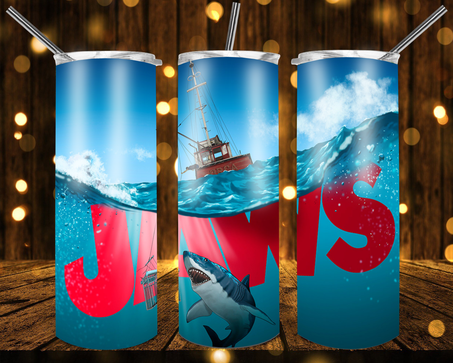 Jaws | Skinny Tumbler 20oz and 30oz