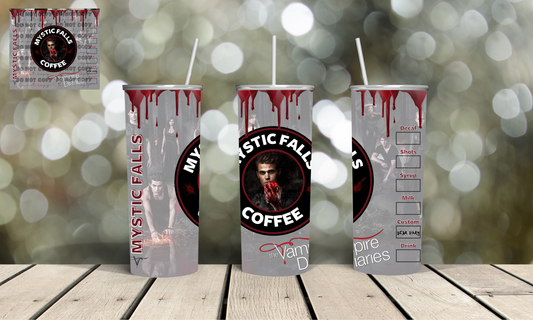 The Vampire Diaries Inspired |Skinny Tumbler 20oz