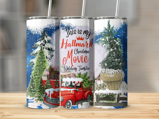 This Is My Hallmark Watching Tumbler  |Skinny Tumbler 20oz