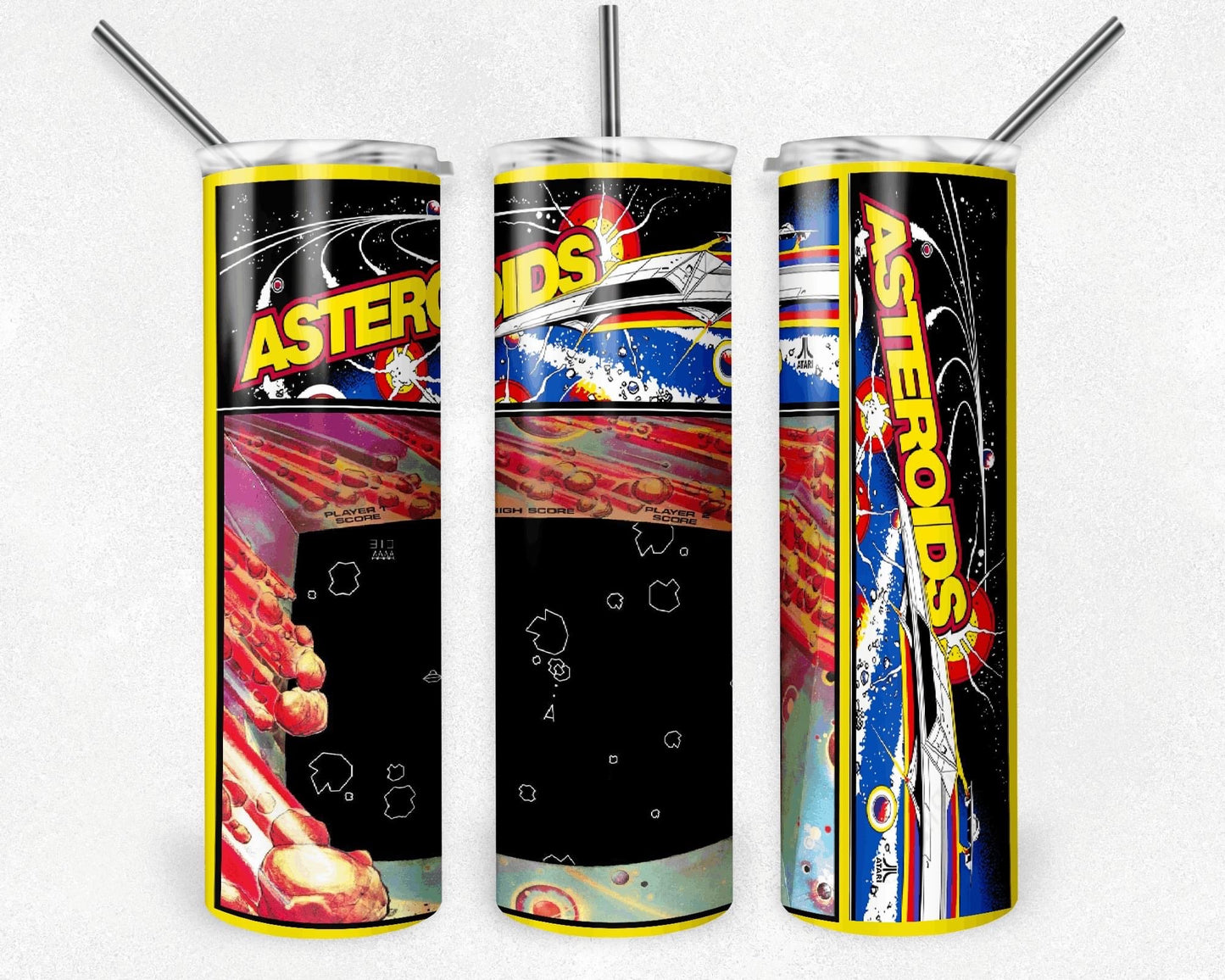 Asteroids "Retro Game" 20 oz Skinny Tumbler