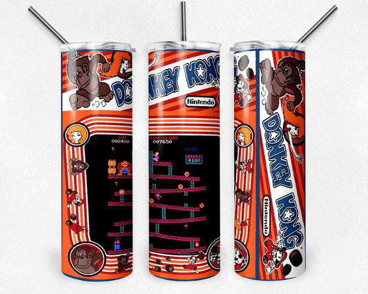 Donkey Kong "Retro Game" 20 oz Skinny Tumbler