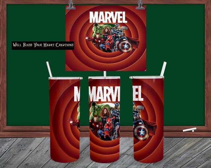 Marvel Inspired |Skinny Tumbler 20oz