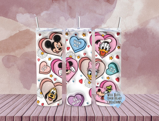 Mickey & Friends Valentine’s Inspired |Skinny Tumbler 20oz