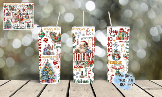 Christmas Collage |Skinny Tumbler 20oz