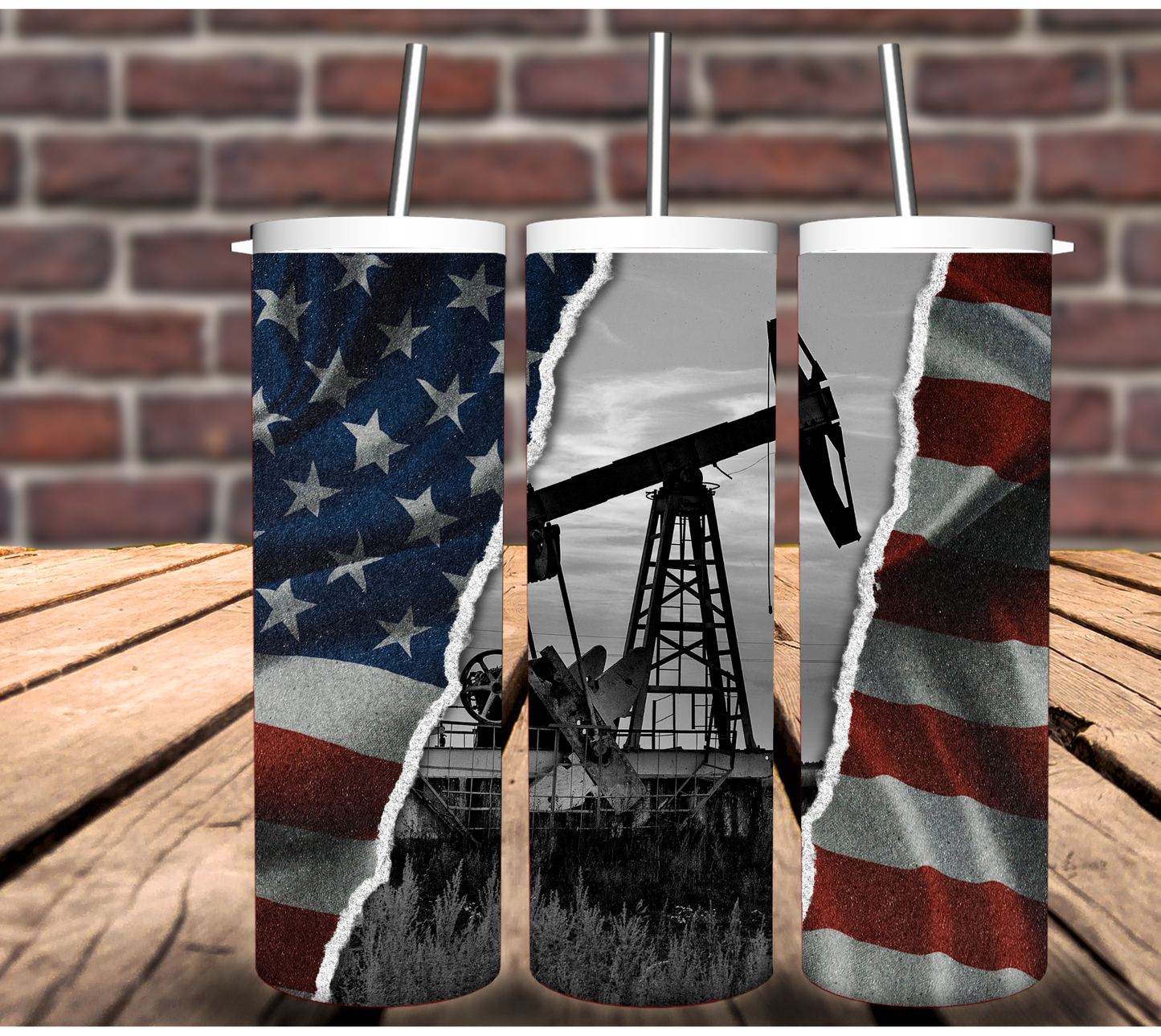 Oil Field Pipeline  |Skinny Tumbler 20oz