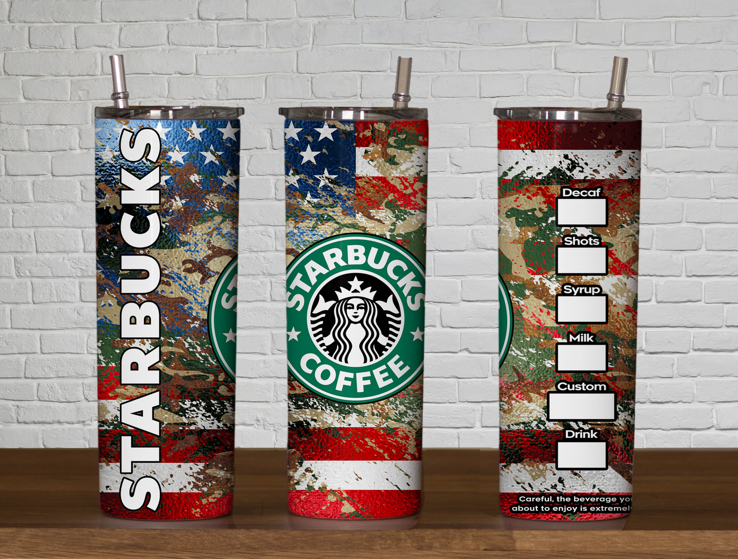 American Flag Coffee Tumbler